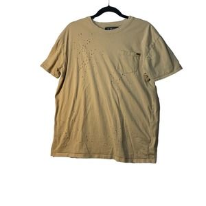 Civil Regime Men distressed grunge T shirt size large